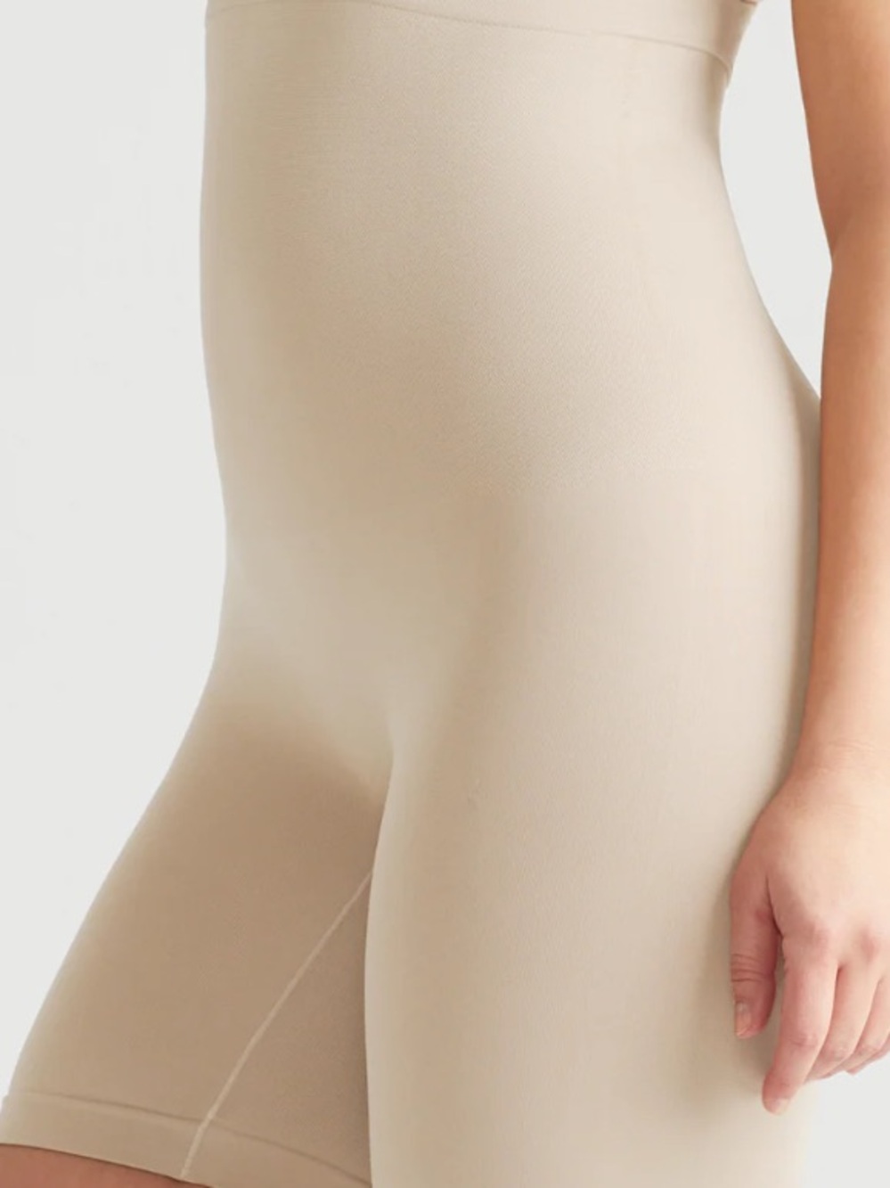 Seamless High-Waist Shaping Shorts - Nude